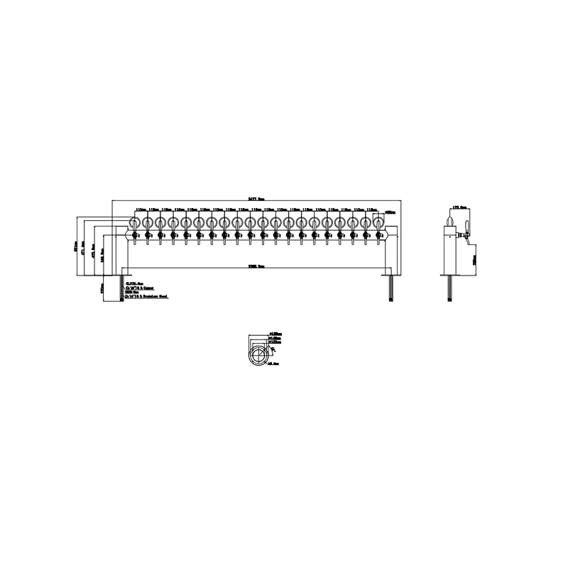 H 16 taps pvd beer tower