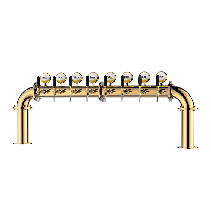 TALOS U Tower Stainless Steel 8 Tap Tower 102mm Beer Dispensing Equipment Draft Beer Tower (PVD)
