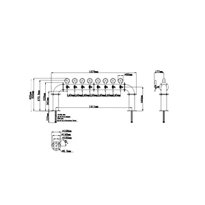 TALOS U Tower Stainless Steel 8 Tap Tower 102mm Beer Dispensing Equipment Draft Beer Tower (Polished)