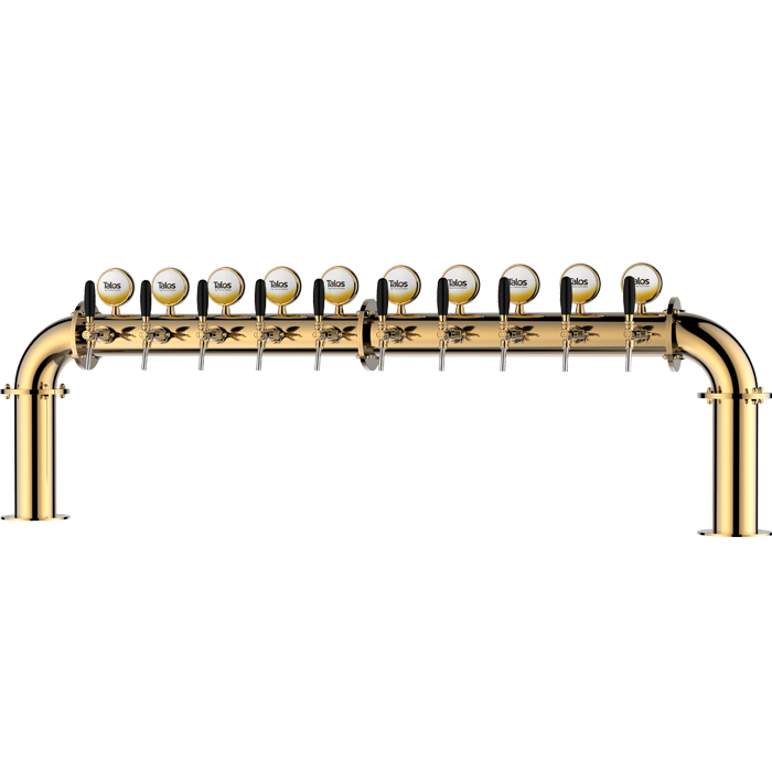 TALOS U Tower Stainless Steel 10 Tap Tower 102mm Beer Dispensing Equipment Draft Beer Tower (PVD)