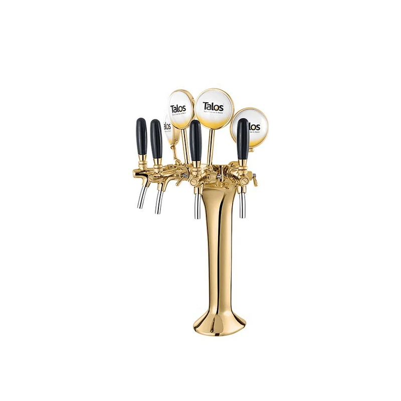 TALOS Classic Tap Tower PVD 4-way Dispensing Tower Draft Beer Tower