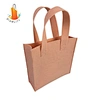 2020 custom logo felt hand bag with gusset fashion promotional recycled felt bag