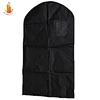 Custom wholesale clear cloth garment suit bag with pvc window