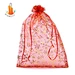 Christmas gift jewelry candy packaging sheer pouch wholesale custom drawstring organza bags