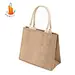 Nice jute linen lunch carry burlap bag Small Size Round Handle Durable Nature Jute Tote Bag