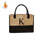 reusable jute shopping bag