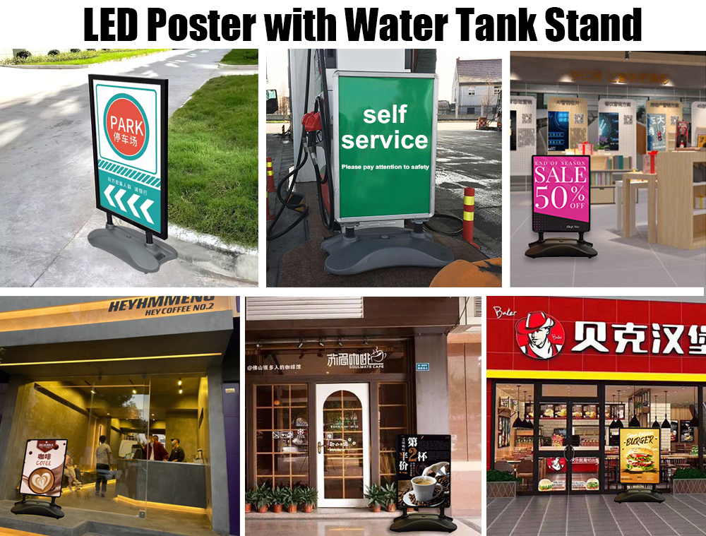 double sided advertising display stand manufacture