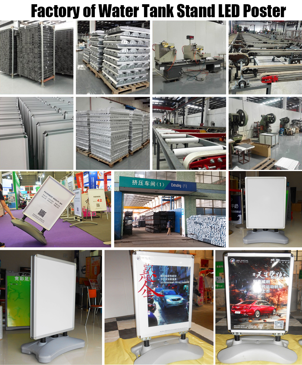 factory of double sided advertising display stand