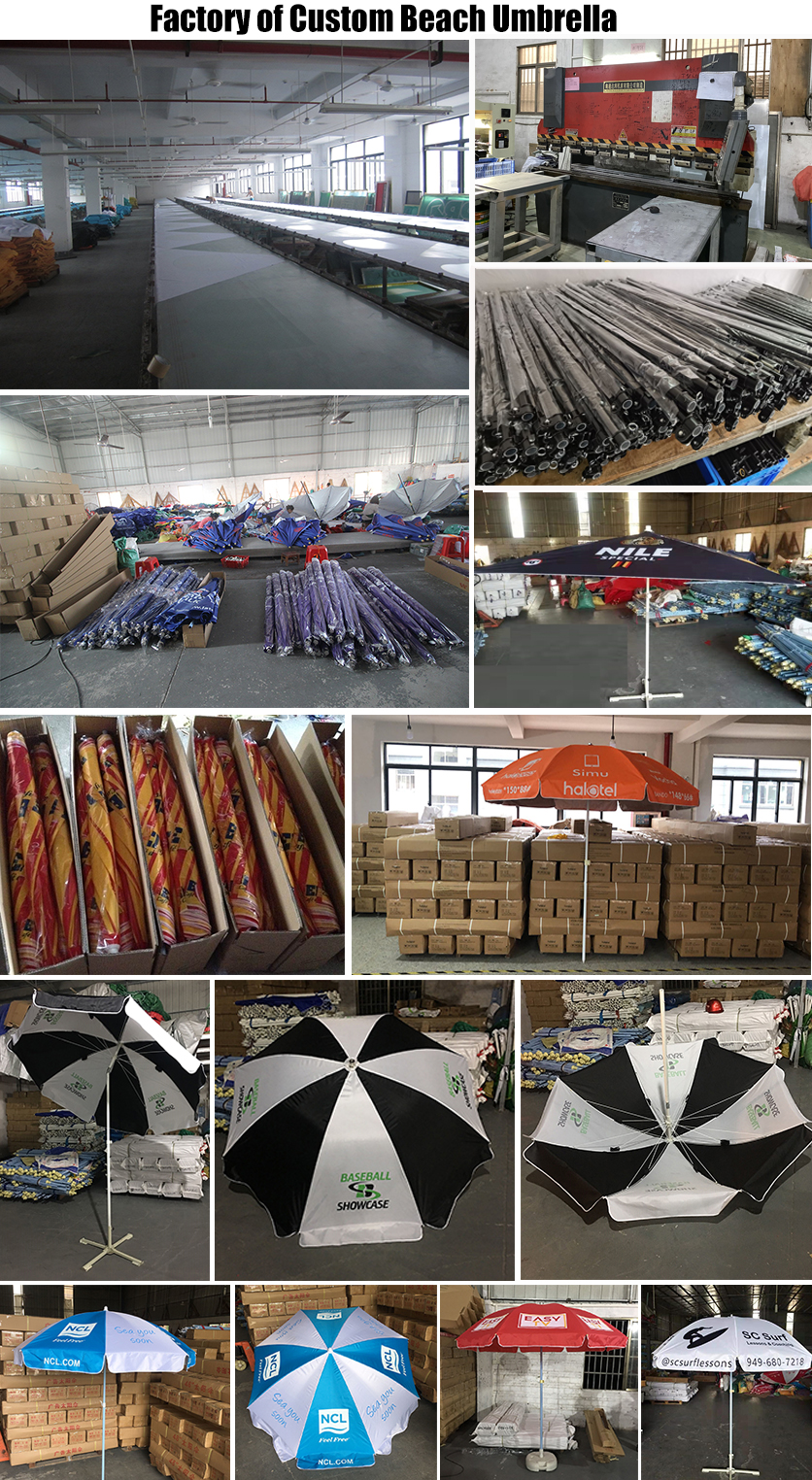 factory of giant beach umbrella