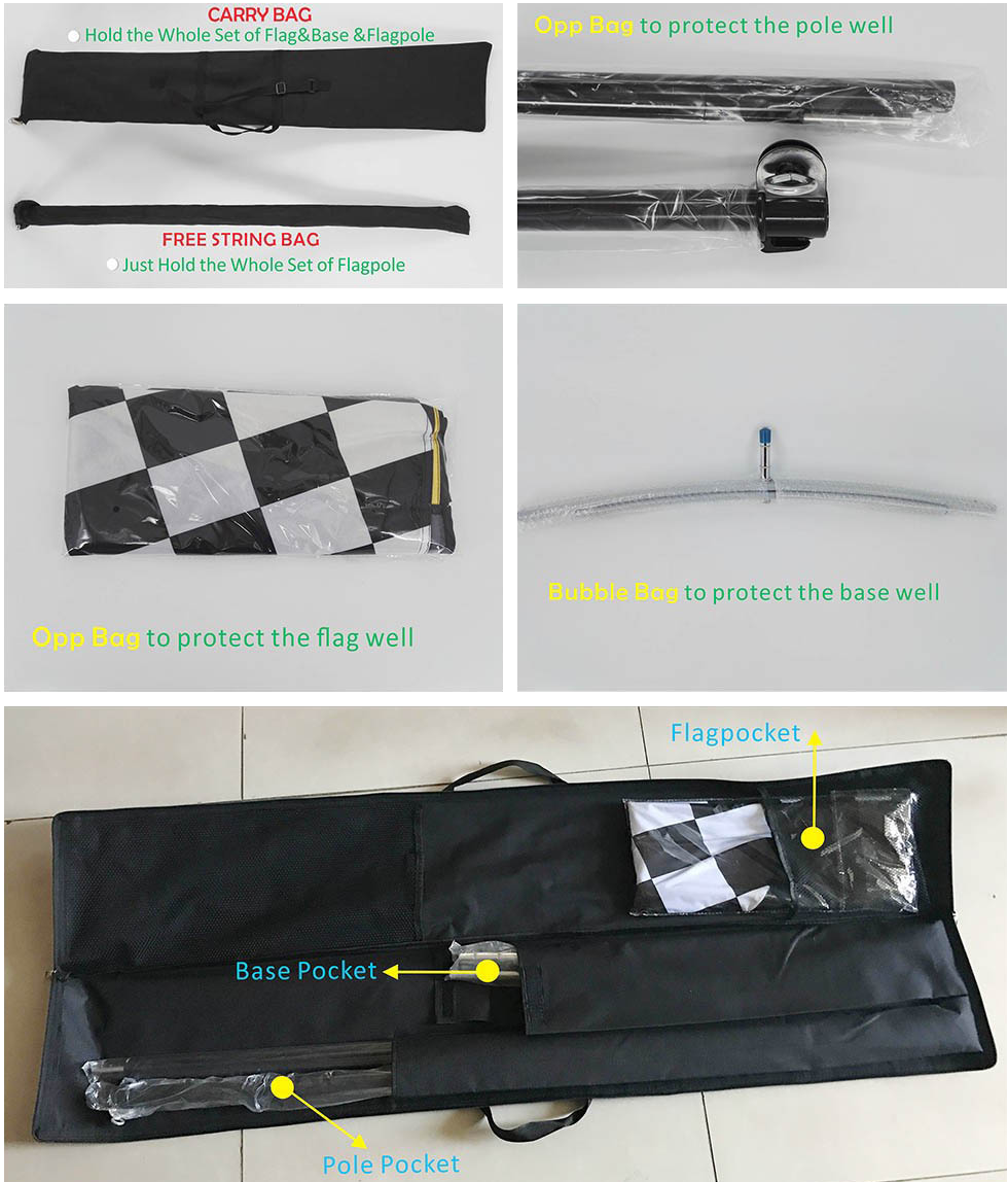 Packing for Teardrop Flags