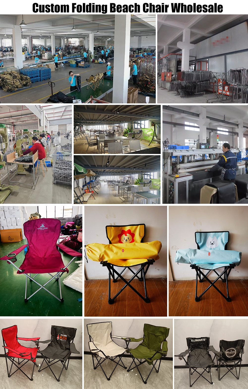 factory of canvas beach chair
