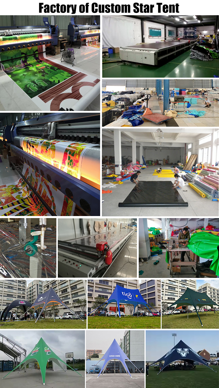 factory of double peak star tent