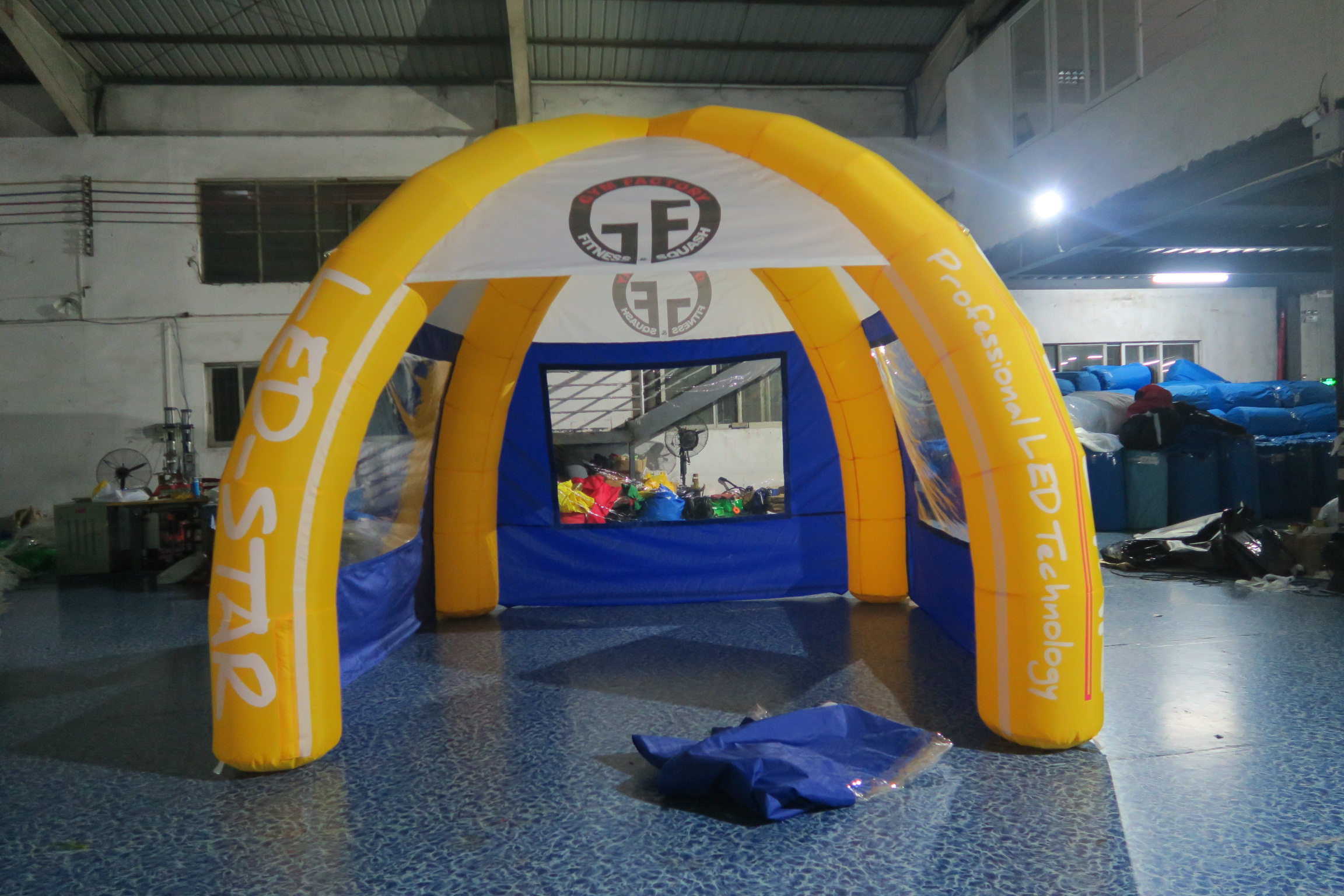 Advertising tents show