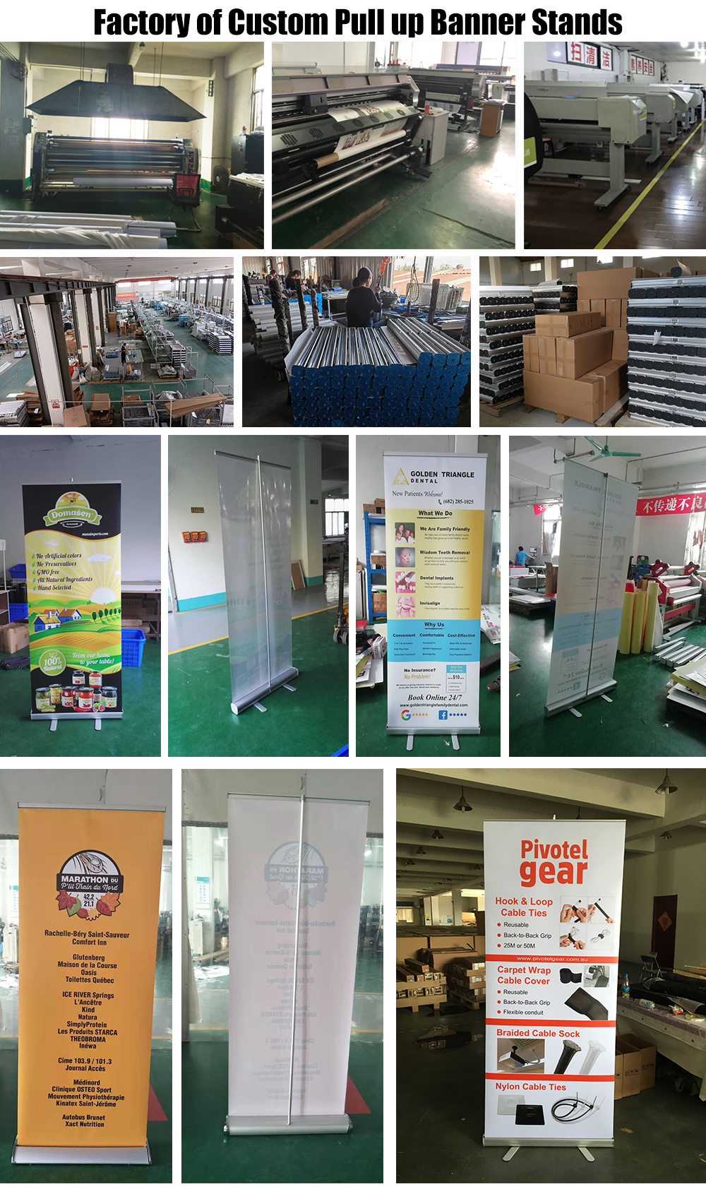 factory of personalized retractable banners