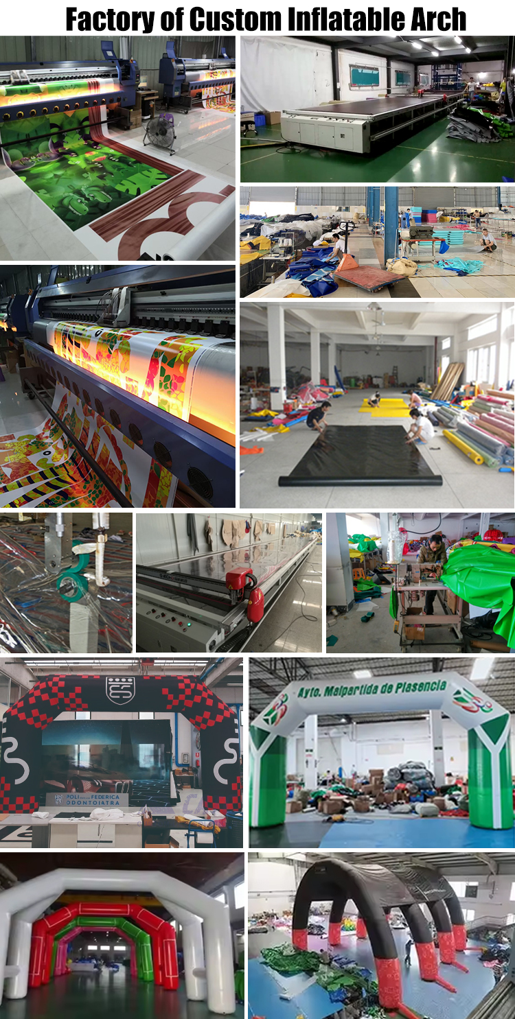factory of rainbow inflatable arch