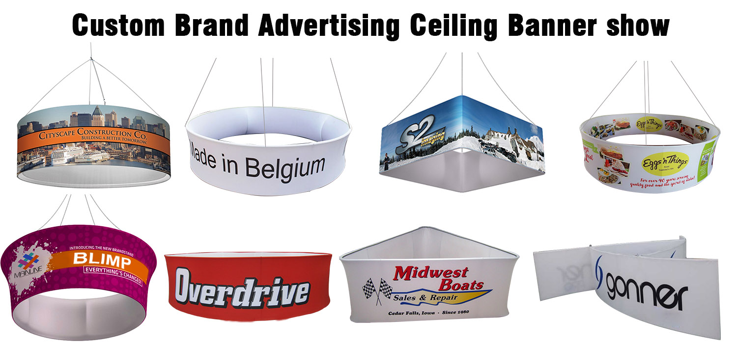 custom ceiling banner show