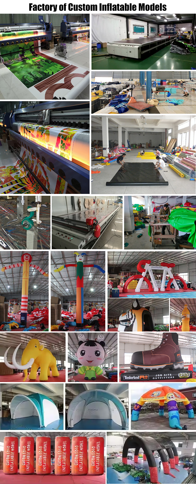 factory of custom advertising inflatables