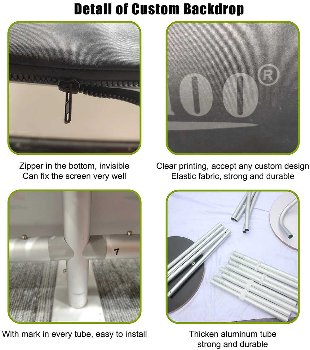 Details of Tension Fabric wall