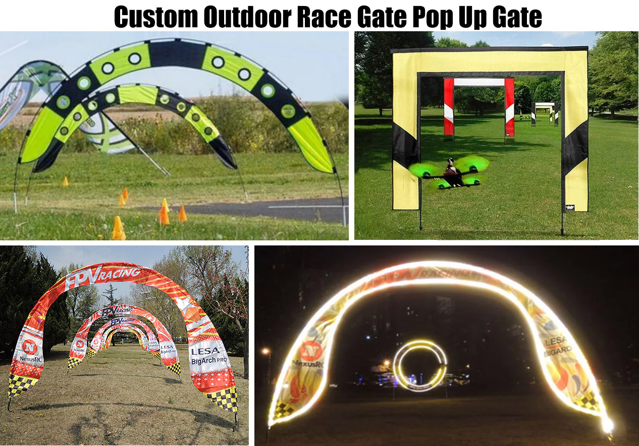 Custom Outdoor Race Gate Pop Up Gate