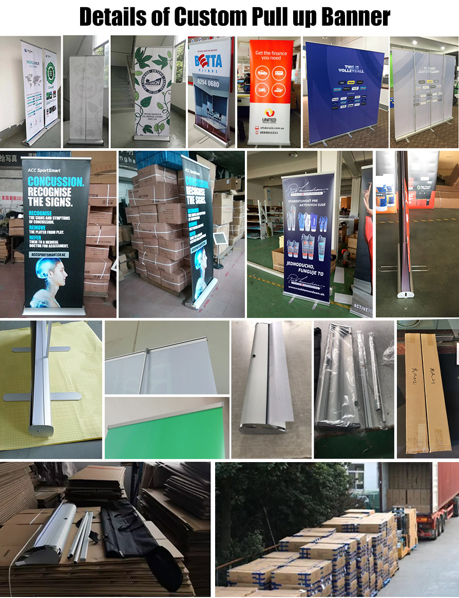 details of Custom Advertising Pull Up Banner Stands
