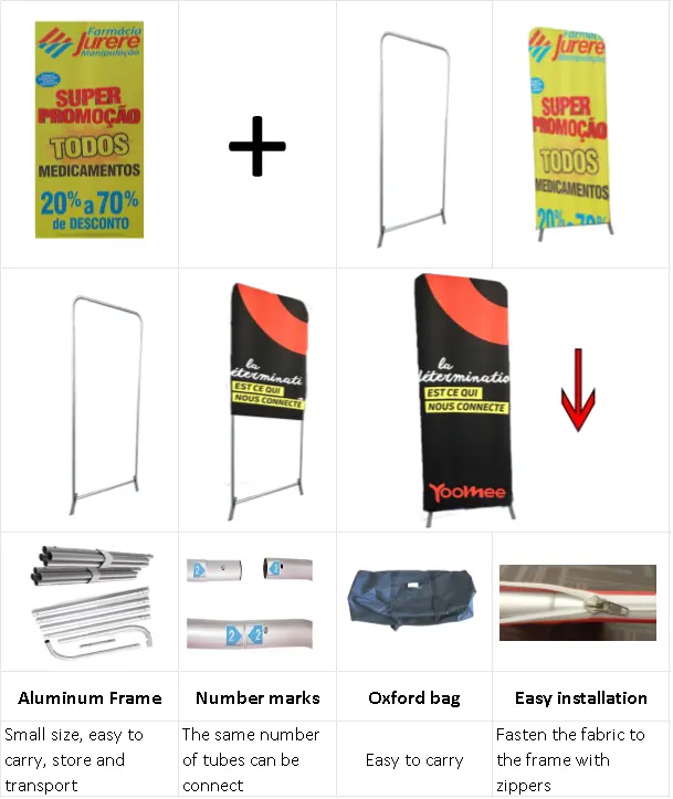shape of ez tube display banner