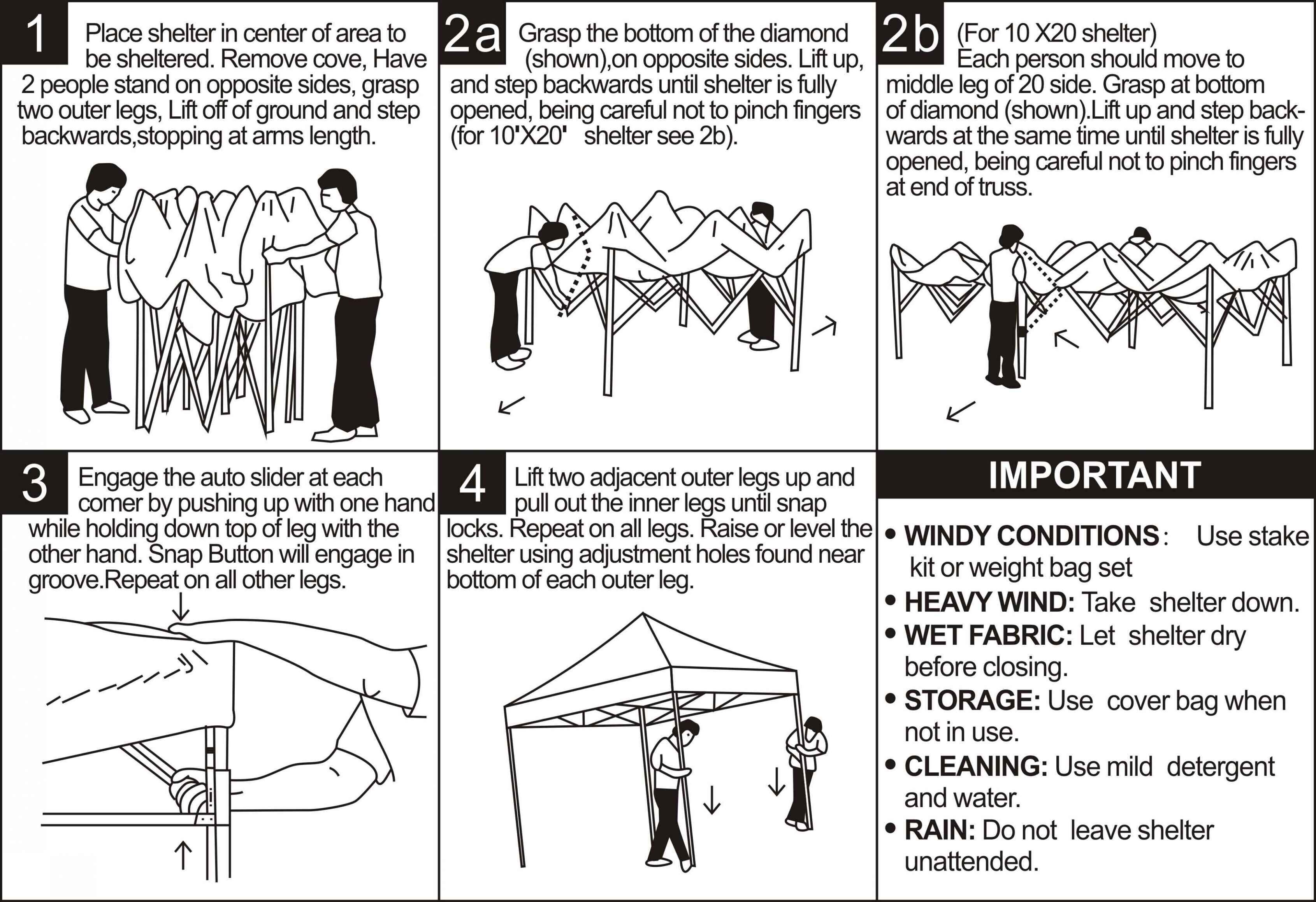 Pop Up Tent Usage Instructions