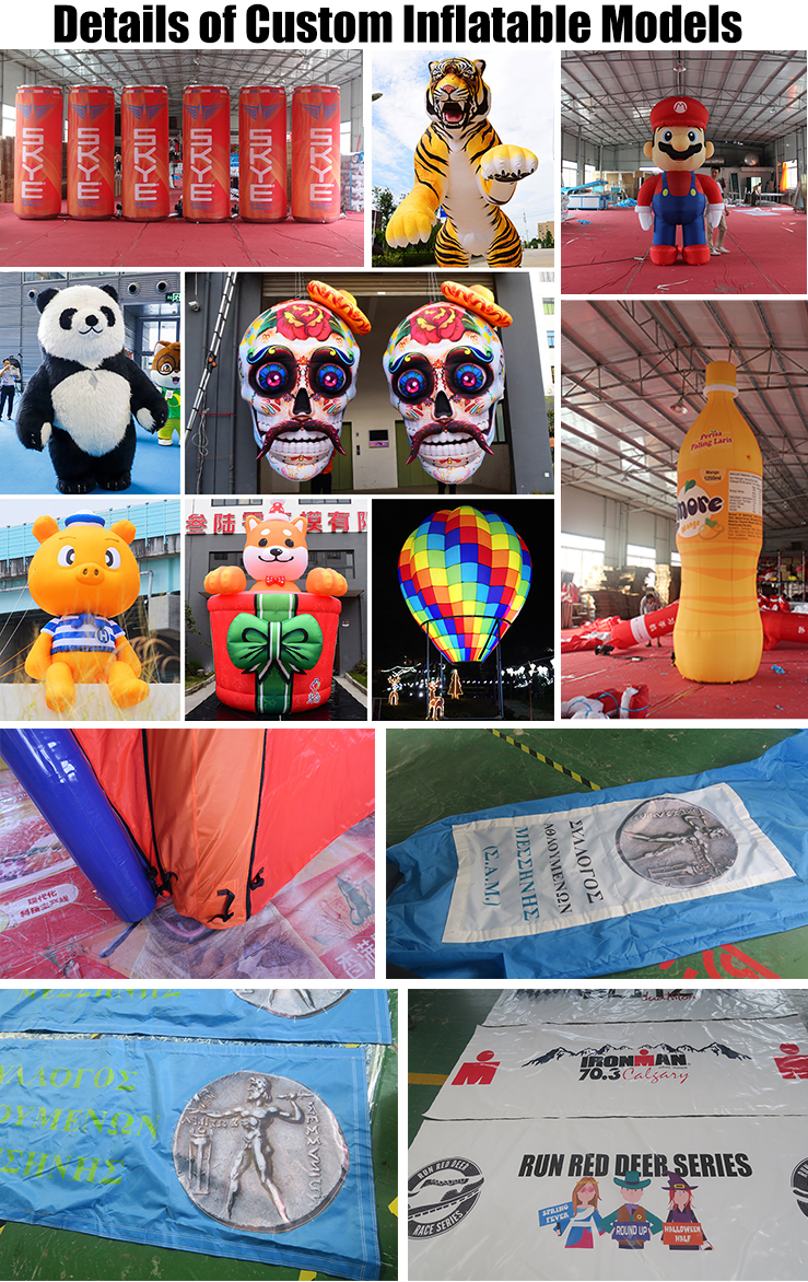 Details of custom inflatable models