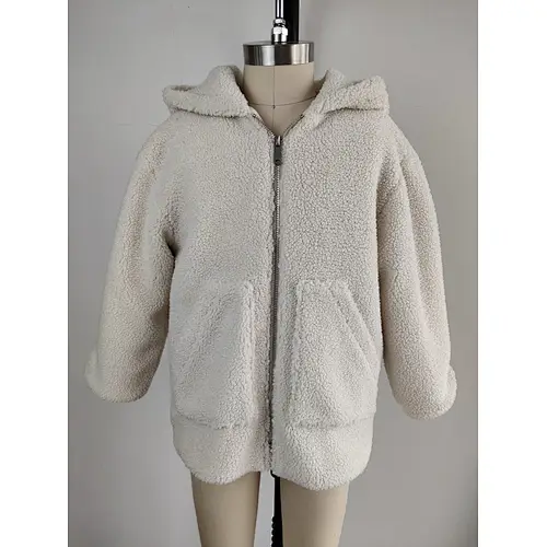 Cheap girl faux fur Jacket