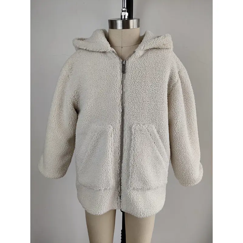 Cheap girl faux fur Jacket