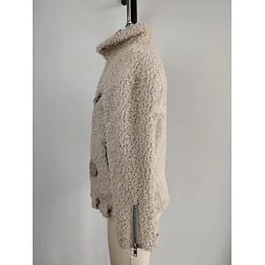 Handsome boys fake fur jacket