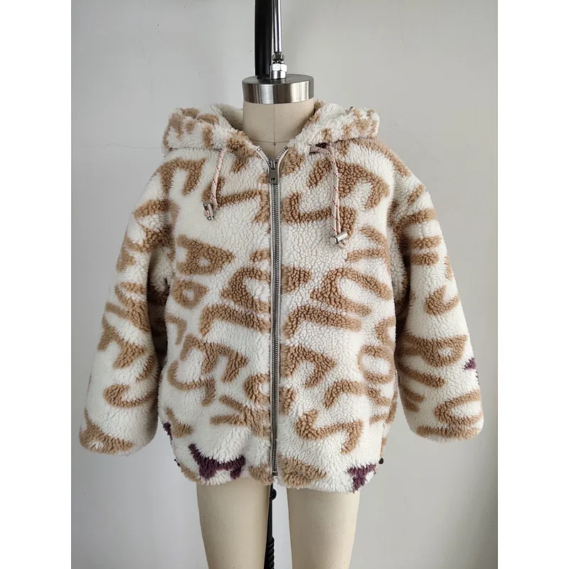 2020 kids black faux fur jacket