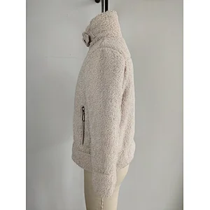 Lastest design fur jacket long coat for girls