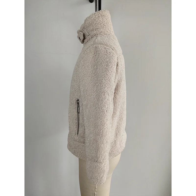 Lastest design fur jacket long coat for girls