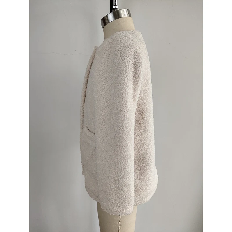 FTY supplier girls faux fur jacket