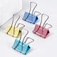 Tenwin 1325 Best Price Less Effort Manufacture Clips New Design Folder Steel Metal Color Force Binder Paper Clips 19mm