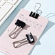Tenwin 1335 Brand New Clip Factory Wholesale Paper Folder Metal Black 19mm Less Effort Clip Binder