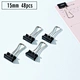 black metal binder clips