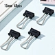 black metal binder clips