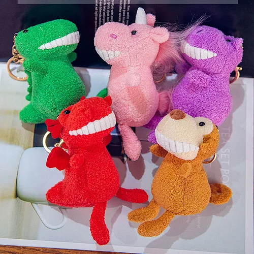 Factory Wholesale Stuffed Bag Ornament Custom Cute Plush Keychain Toy