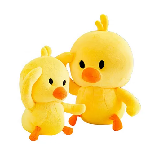 Customized Cute Soft Plush Animal Yellow Duck Toys Doll