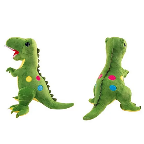 Custom cartoon giant green soft dinosaur doll stuffed plush dinosaur toy