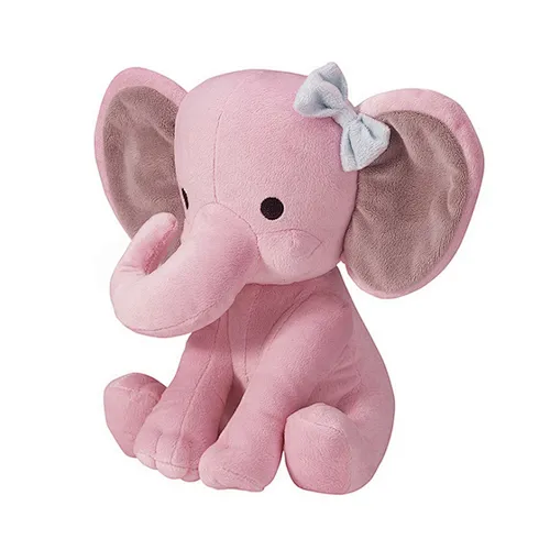 Stuffed grey plush elephant toys big ears with customized logo or embroidery