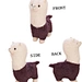 Alpaca animal head plush