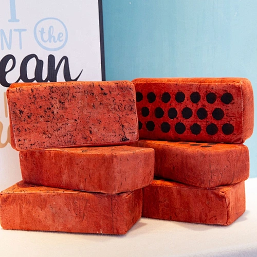 Building Blocks Pillows Funny Home Decoration Plush Stuffed Brick Toys