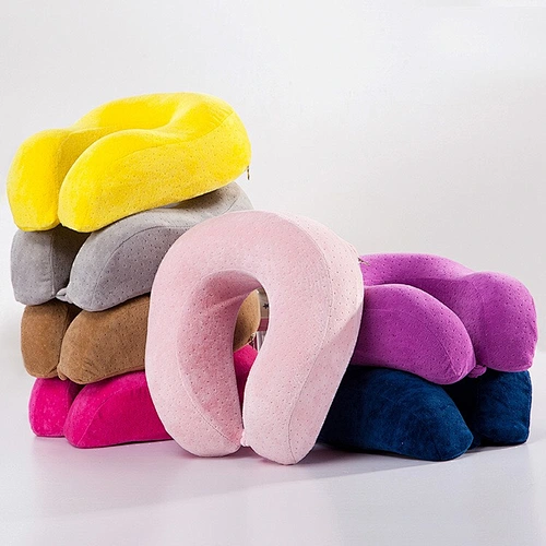 Source manufacturers U-shaped pillows office fashion supplies  soft siesta travel cervical vertebrae memory foam pillows