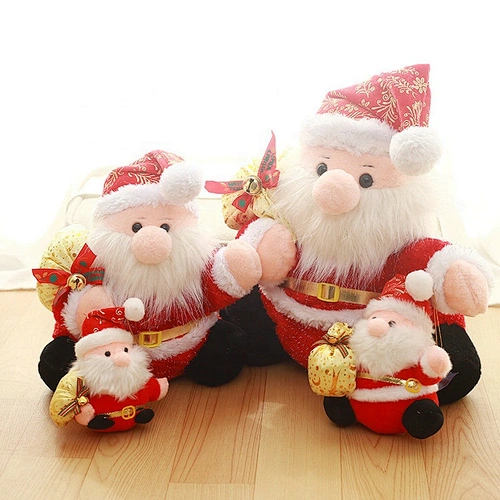 Custom Made Plush Christmas Santa Claus Gift Lovely Kids Toy