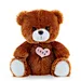 Soft plush brown teddy bear