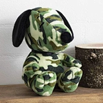 sitting stuffed dog