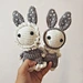 hand knitting wool rabbit