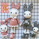 hand knitting wool rabbit